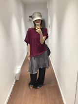 フォグオフショルダーTシャツ (4color)