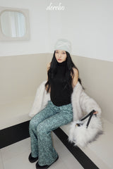 Snow White No Collar Fur Jacket
