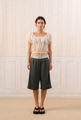 Maggie track pants - charcoal