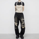 (Unisex) Letian vintage denim pants