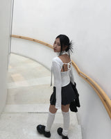 Muffler v neck T