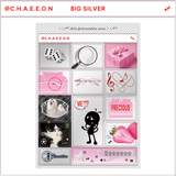@c.h.a.e.e.o.n ビッグシルバーステッカー