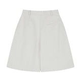 Cotton Washing Half Pants Ivory