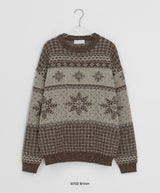 [unisex] Gamb Nordic Round Knit
