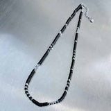 Minimalist Tactical Black & Silver Chain