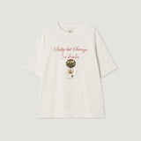 オリーブグラフィックオーバーサイズTシャツ