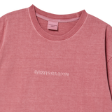 25SS シンプルロゴピグメントショートスリーブTシャツ ピンク