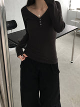 リブ付きバートンTシャツ (3 colors)