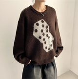 Somyi Bold Dice Graphic Oversized Fit Knitwear