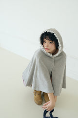 VANILLA TERRY HOOD CAPE (GREY)