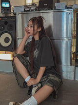 Vintage Star Pigment Short-Sleeved T-shirt