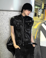 Utility Pocket Cropped Vest