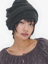 Soft Cone Knit Beanie Charcoal