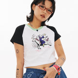WITCHラグランクロップtシャツ