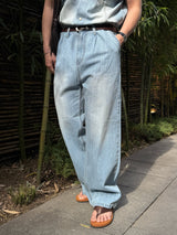Ever denim two-tuck pants