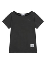 RORA SMALL LOGO ONE SHOULDER HALF T (13COLOR)