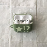 Star polka dot lime lemon glossy AirPods case