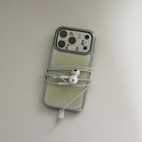 green silver bumper case