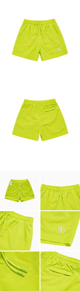 NYLON WATERPROOF SHORT PANTS LIME