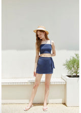 Belted Top & Bottom Set Blue