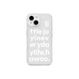 lettering jelly hard case (white)