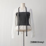 Merhi Layered Blouse Tie Set