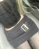 ガントベルトニットスカート (dark gray)