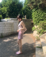 バンブーピンクバックルバッグ