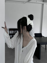 flowy リボンヘアーシュシュ (2color)