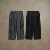 Curved Draped Suiting Trousers