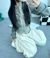 コットンカーゴバルーンパンツ🤎🤍🖤 - 3カラー
