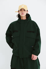 REFINED HOODED JACKET DARK GREEN
