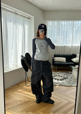 (UNISEX) PEACH WASHING BALLOON PANTS (3color)