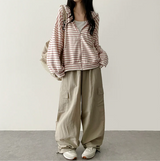 Roa Baslock Nylon Cargo Wide Pants
