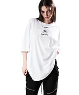 NO.122 バーコード Tシャツ ホワイト