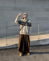 Plush heavy corduroy brushed pants