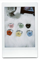  Sewing Button Ring (Flower, Yellow) 
