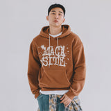 ビンテージロゴフードTシャツ　ブラウン