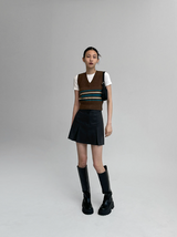 [MADE] Front Closure Mini Pleated Skirt