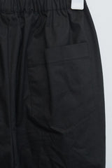 Frill Button Half Pants (Black)