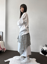 Tata Check Layered Over Long Bermuda 3Color