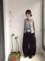 see-through frill sleeveless