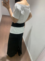 Moro オフショルダーTシャツ  (4color)