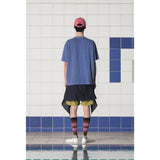 ピグメントストライプTシャツ / BLUE