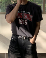 1965 Singapore lettering short sleeve t-shirt