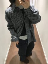 [MD Pick]ポイ エッセンシャル チェックシャツ (2color)