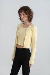 Ribbed half knit_yellow