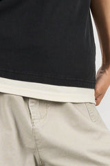 Iron rule layered vintage T-shirt