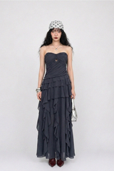 SYLVIA DRAPE MAXI DRESS