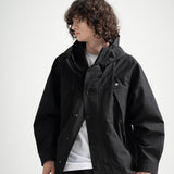 3 Layer Hard Shell Long-Jacket - BLACK